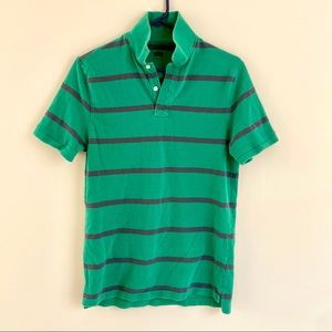 J. Crew Polo - Medium - Blue and Green Striped